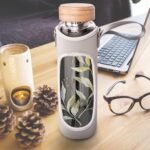 32oz Borosilicate Glass Water Bottle with Tea Infuser, Tea Tumbler with Strainer, Reusable Travel Mug with Sleeve & 2 Lids, for Hot or Cold Drinks, Loose Tea, Fruit - Image 3