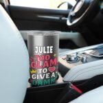 JULIE Personalized Women's Gift Custom JULIE Stainless Steel Insulated Tumbler - Image 6