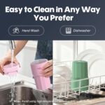 Travel Coffee Mug 16 oz with Lid and Flip Straw, Leak-Proof Food Grade 304 Stainless Steel Coffee Insulated Tumbler, Double Wall Vacuum Cup for Hot and Cold Drinks (Pink) - Image 8