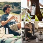 1050ml Stainless Steel Water Bottle Leak Proof Sports Bottle with 750ml Hanging Pot for Outdoor Camping Hiking,Sport Bottle - Image 8