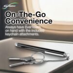 BoxWave Stylus Pen Compatible with ZMHQLPDZ Smart Water Bottle (Insulated Bottles) - EverTouch Capacitive Stylus, Fiber Tip Capacitive Stylus Pen - Jet Black - Image 6