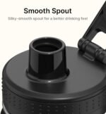 16 oz Water Bottle Stainless Steel Vacuum Insulated Wide Mouth Sports Flask, 2 Pack Water Bottle with Leakproof Spout Lid (Orange-Black) - Image 4