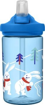 CamelBak Eddy+ Kids Bite Valve Straw Tritan Renew Water Bottle Bundled Bunnies, 14oz - Image 3
