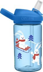 CamelBak Eddy+ Kids Bite Valve Straw Tritan Renew Water Bottle Bundled Bunnies, 14oz - Image 4