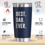 TEEZWONDER Gifts for Dad from Daughter Son - 20 oz Stainless Steel Insulated Coffee Tumbler with Lid - Birthday Gifts for Dad Who Wants Nothing, Mens Birthday Gift Ideas - Image 3