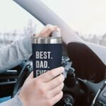 TEEZWONDER Gifts for Dad from Daughter Son - 20 oz Stainless Steel Insulated Coffee Tumbler with Lid - Birthday Gifts for Dad Who Wants Nothing, Mens Birthday Gift Ideas - Image 6