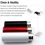 Cute Slim Purse Water Bottle, Mini Flask for Kids Lunchbox, Insulated Stainless Steel Cup for Handbag with Vacuum Sealing & Double Wall Design(4.4 Oz, Black) - Image 4