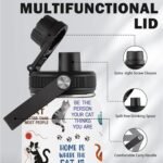 Cats Gifts for Women, 32 oz Insulated Water Bottle, Stainless Steel Sports Travel Bottles, Cute Cat Water Bottles Gifts for Cat Lovers (1pcs) - Image 5