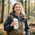 Cats Gifts for Women, 32 oz Insulated Water Bottle, Stainless Steel Sports Travel Bottles, Cute Cat Water Bottles Gifts for Cat Lovers (1pcs) - Image 7