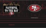 Tervis Traveler NFL San Francisco 49ers - Faithful to the Bay Slogan Triple Walled Insulated Tumbler Travel Cup Keeps Drinks Cold & Hot, 20oz, Stainless Steel - Image 3