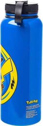 Silver Buffalo Pokemon Pikachu Lightning Bolt Stainless Steel Water Bottle With Twist Lid, 42 Ounces - Image 5