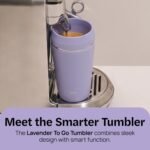 TOPL To Go Coffee Cup – Insulated Travel Coffee Mug with 360° Leak‑Safe Lid, Stainless Steel Coffee Tumbler for Hot/Cold, Spill‑Resistant, BPA‑Free - Lavender, 16 oz - Image 3