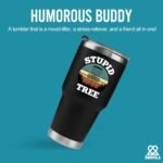 Panvola Stupid Tree Funny Disc Golf Player Vacuum Insulated Tumbler Retro Stainless Steel With Removable Lid Drinkware (30 oz) - Image 3