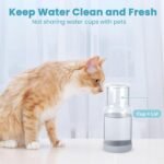 Wikapy Bedside Water Carafe and Glass Set With Silicone Coaster for Nightstand, Bedroom, 18 OZ Clear Mouthwash Dispenser for Bathroom - Image 3