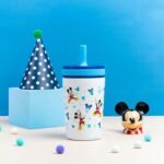Zak Designs Disney Kelso Toddler Cups For Travel or At Home, 12oz Vacuum Insulated Stainless Steel Sippy Cup With Leak-Proof Design is Perfect For Kids (Mickey Mouse) - Image 10