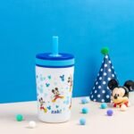 Zak Designs Disney Kelso Toddler Cups For Travel or At Home, 12oz Vacuum Insulated Stainless Steel Sippy Cup With Leak-Proof Design is Perfect For Kids (Mickey Mouse) - Image 11