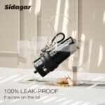 24 oz Stainless Steel Tumbler with Lid and Straw, Insulated Water Bottle Leak Proof for Hot and Cold, Portable Travel Coffee Mug, Reusable Coffee Cup for Women, Matte Black - Image 4