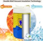 Sorority 1922 Gift for Women SGRHO Paraphernalia 17.5oz (500ml) Stainless Steel Insulated Water Bottle with Silicone Straw and Carry Handle Portable Thermal Mug (Bottle-1922) - Image 4