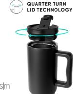Simple Modern Tumbler Flip Lid | Reusable Replacement ONLY Fits Simple Modern | Stainless Steel Trek Travel Coffee Mug Water Bottle | Trek Collection | Midnight Black - Image 4
