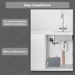 VP2 Mini UV-C LED Ultraviolet Water Filter Purifier, Reduce up to 99.99% of Contaminants at Flow Rate 0.52GPM, Smart On/Off Switch, 12V DC for RV Boats Off-Grid Livings, Mercury Free - Image 5