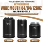 NATURE PIONEOR Sports Water Bottle Spout/Straw Lid, Replacement Lid Accessory, Easy to Carry - Image 4