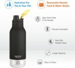 Asobu Dog Barky Bottle – Insulated Stainless Steel Water Bottle with 2 Removable Dog Bowls for Food, Treats & Water – Pet-Friendly Travel Bottle for Hiking, Road Trips & Outdoor Adventures - Image 3