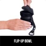 GORILLA GRIP Dog Water Bottle, Portable Water Bowl Dispenser for Dogs, 20 oz Leak Proof Pet Travel Squeeze Bottles Food Grade Silicone, Pet Stocking to Go Puppy Essentials, Black - Image 5