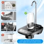 5 Gallon Drinking Water Dispenser Pump, Automatic Electric Drinking Water Bottle Pump for 1-5 Gallon Water Jugs, Gift for Christmas, New Year - Image 3