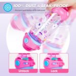 Kids Water Bottle with Straw/Lanyard for School Kids Girls Boys, 22oz BPA Free Child Drinking Water Bottle One-Click-Open Leak-Proof Locking Flip Lid for School Sport Travel - Image 5