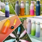 BJPKPK Insulated Water Bottles, 18 oz Stainless Steel Metal Water Bottle with Strap, BPA Free Leak Proof Jugs, Mugs, Flasks, Reusable Thermal Flasks for Sports & Travel, Sunset Orange - Image 7