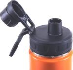 DRINCO Stainless Steel Water Bottle Spout Lid Vacuum Insulated Double Wall Water Bottle Wide Mouth (40oz 32oz 22oz 18oz 14oz) Leak Proof Keep Cold Sport Camping Hiking (22 oz, 22oz Orange) - Image 4