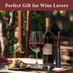 Philorn Wine Saver Pump with 4 Vacuum Stoppers, Wine Pump and Wine Vacuum Stopper, Reusable Bottle Sealer Keeps Wine Fresh for Kitchen Office Home Party, Black (4pcs Black) - Image 8