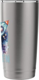 Rocket Outer Space Astronaut Custom BRAYDEN Stainless Steel Insulated Tumbler - Image 3