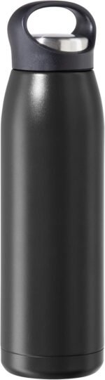 OGGI Freestyle Stainless Steel Insulated Water Bottle- Double Wall Vacuum Insulated, Travel Thermos, 23oz(680ml), Black - Image 3