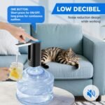 Foldable Water Dispenser for 5 Gallon Bottle, Electric Water Pump for 5 Gallon Jug Rechargable Portable Automatic Low Decibel for Camping Travel Home Kitchen Office (Black) - Image 6