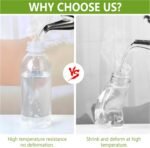 12 Pack 8oz PP Heat-Resistant Plastic Juice Bottles With Caps-Plastic Smoothie Bottles-Reusable Bulk Beverage Containers with Lids For Juice, Beverage(Dishwasher Safe) - Image 5