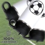 Soccer Water Bottle, 18 oz Insulated Stainless Steel Sports Bottle with 50Pcs Stickers, Soccer Stuff Gifts for Boys & Kids - Image 6