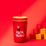 Zak Designs Sesame Street Kelso Toddler Cups For Travel or At Home, 12oz Vacuum Insulated Stainless Steel Sippy Cup With Leak-Proof Design is Perfect For Kids (Elmo) - Image 3