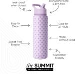 Simple Modern Summit Water Bottle with Straw Lid | Disney 30oz Leak Proof Stainless Steel Insulated Cup | Gifts for Her Him | Minnie Mouse Me on Violet Breeze - Image 3