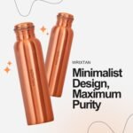 Pure Copper Water Bottle – 1 Liter (34 Oz), Leak-Proof & Handcrafted, Durable & Eco-Friendly – Ideal for Office, Travel, Gym, Yoga, and Everyday Hydration - Image 3
