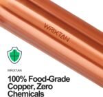 Pure Copper Water Bottle – 1 Liter (34 Oz), Leak-Proof & Handcrafted, Durable & Eco-Friendly – Ideal for Office, Travel, Gym, Yoga, and Everyday Hydration - Image 4