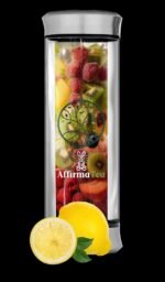 Insulated Tumbler: Double-Walled Glass 2 in 1 Tea Infuser Bottle. Portable, leak-proof, and versatile. Ideal for Loose Leaf Tea, Coffee, Smoothies. Keeps drinks Hot and Iced.13oz. - Image 3