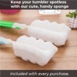 Insulated Tumbler: Double-Walled Glass 2 in 1 Tea Infuser Bottle. Portable, leak-proof, and versatile. Ideal for Loose Leaf Tea, Coffee, Smoothies. Keeps drinks Hot and Iced.13oz. - Image 5