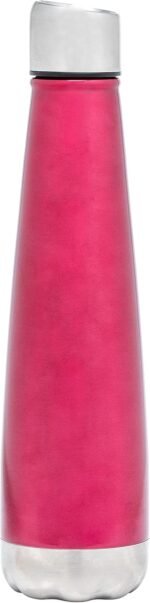 Insulated Water Bottle - On-The-Go Refillable Stainless Steel Water Bottles For Adults, Reusable Thermos Travel Tumbler With Leak-proof Lid For Hot & Cold Beverages (17 Oz. Wine) - Image 4