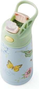 Lenox 895741 Butterfly Meadow Light Blue Stainless Steel Kids Water Bottle - Image 3