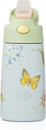 Lenox 895741 Butterfly Meadow Light Blue Stainless Steel Kids Water Bottle - Image 5