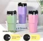 20 oz Tumbler Stainless Steel Tumblers,Reusable Double Wall Vacuum Insulated Coffee Mug for Home, Office, Outdoor Works Great for Ice Drinks and Hot Beverage(Green) - Image 3