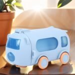 Portable Water Cup In Bus Shape With Strap For Sports School 16.9 Oz Reusable Water Bottles - Image 3