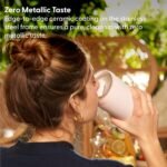 W&P Porter Insulated Tumbler 20 oz | No Metallic Aftertaste Ceramic Coated for Water, Coffee, & Tea | Wide Mouth Vacuum Insulated | Dishwasher Safe, Cream Terrazzo - Image 4