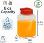 Tribello Small 8oz Water Bottle With Straw, Reusable Plastic Leak Proof Water drink Bottle With Flip Straw Lid, BPA-free, 4 Pack (4 Pack) - Image 3